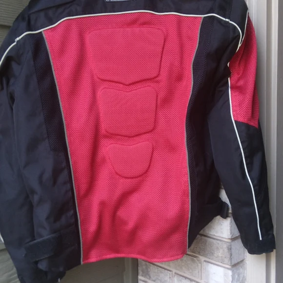 VIKING CYCLE WARLOCK ARMORED MESH JACKET AND CAN MOTORCYCLE HELMET